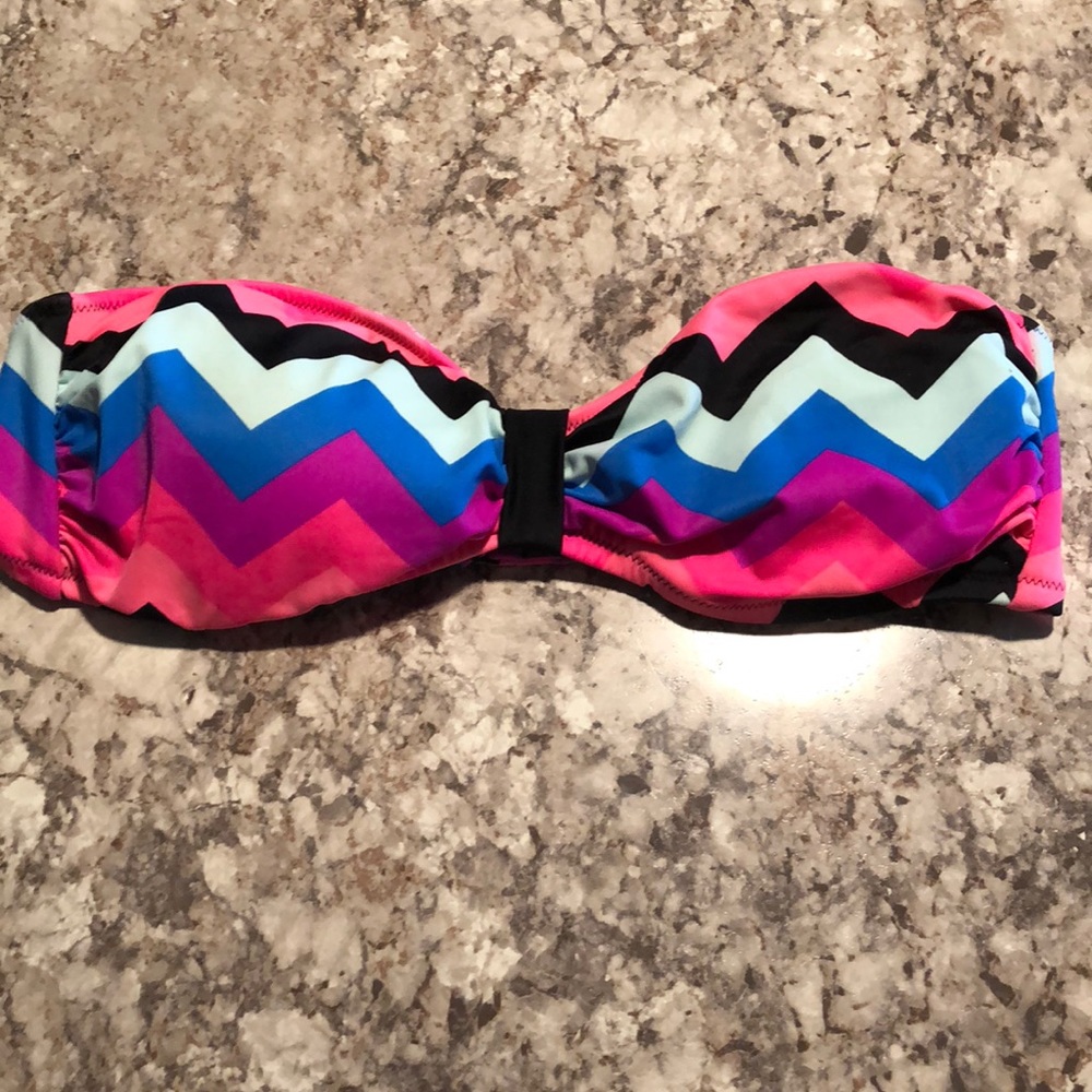 Pink swimsuit top